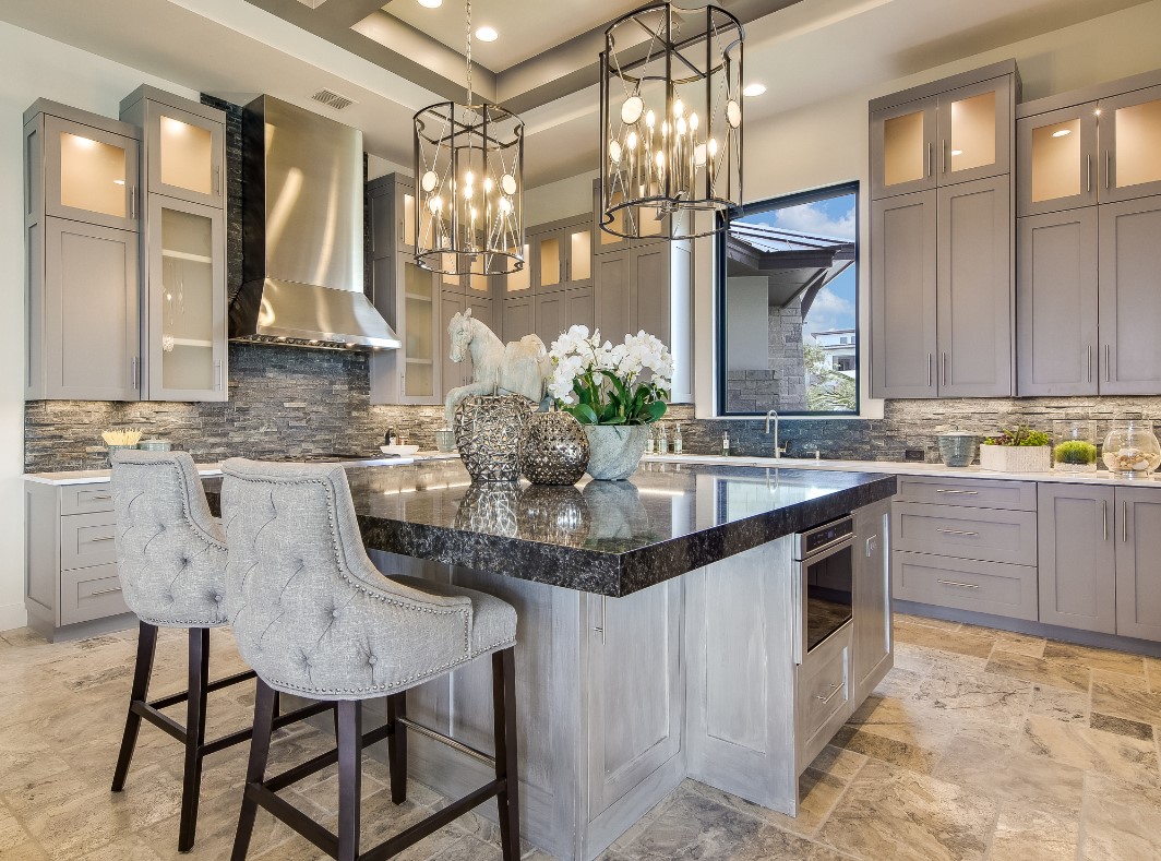 A custom kitchen